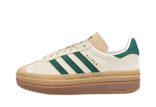 Adidas Gazelle Bold Magic Beige Collegiate Green-ID7056-JHypes