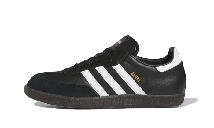 Adidas Samba Leather Black White-19000-JHypes