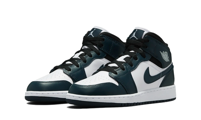 Jordan 1 Mid Dark Teal GS-554725-411-sneaker-JHypes