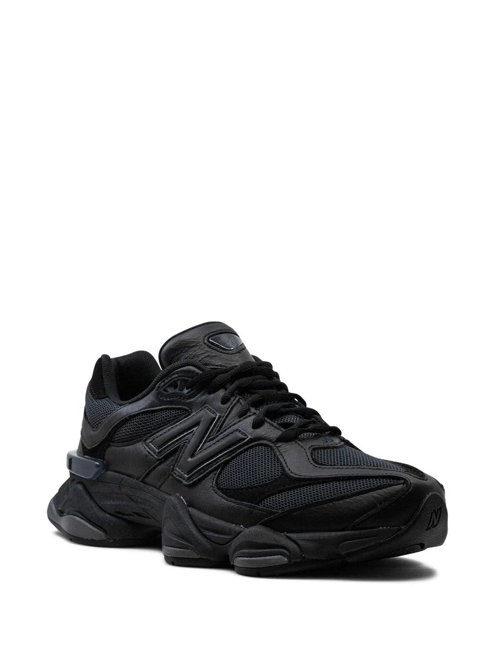 New Balance 9060 Triple Black Leather-U9060NRI-seakers JHypes