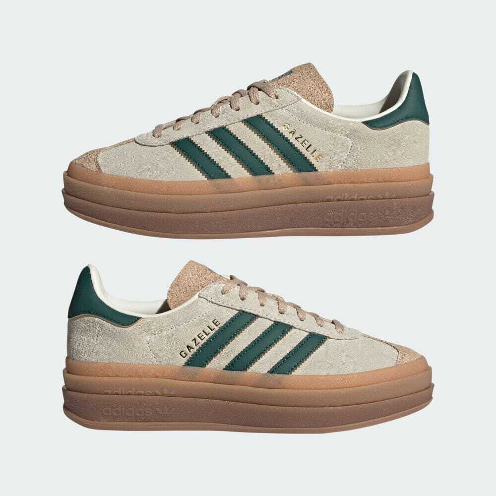 Adidas Gazelle Bold Magic Beige Collegiate Green